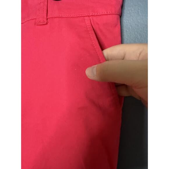 Crown & Ivy Pink Pants Women's Size 8 Skinny Cotton Coastal Grandma Vacation - Picture 3 of 9